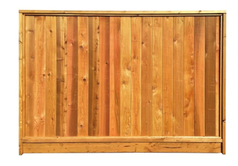 Solid Privacy Cedar fence panel