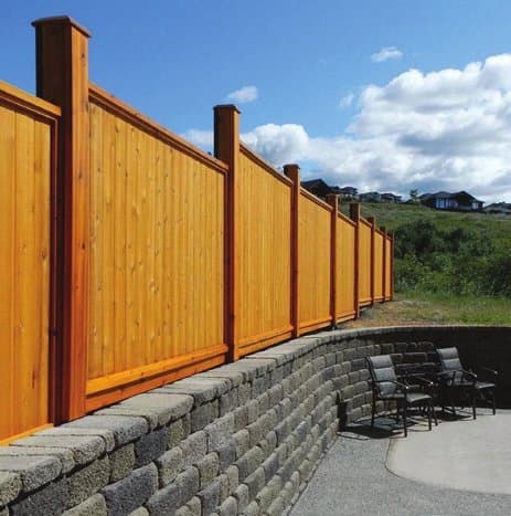 A NorthStar fence installed in a Canadian backyard