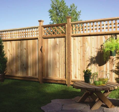 A NorthStar fence installed in a Canadian backyard