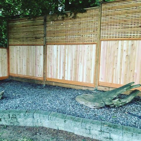 A NorthStar fence installed in a Canadian backyard