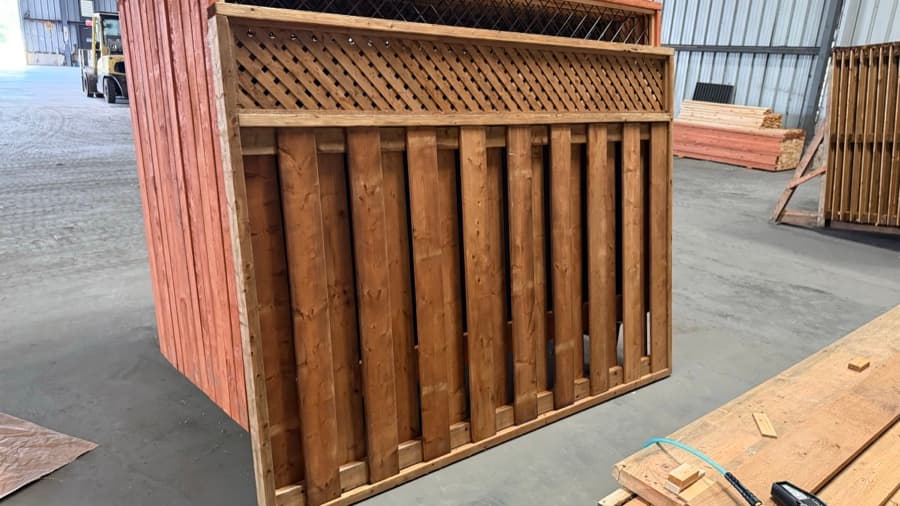 Pressure-Treated Lattice Top — built and finished at the NorthStar shop in Bolton, Ontario